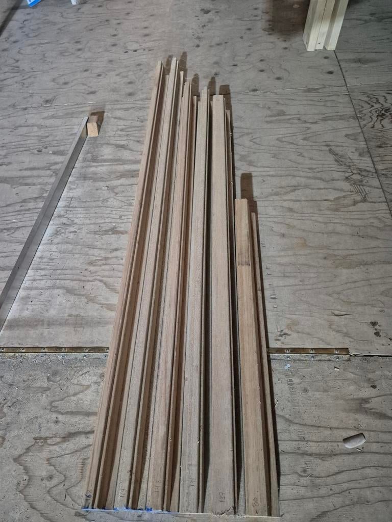 Kozijnhout kozijnen kozijn, Doe-het-zelf en Verbouw, Gebruikt, Minder dan 75 cm, Raamkozijn, Ophalen of Verzenden