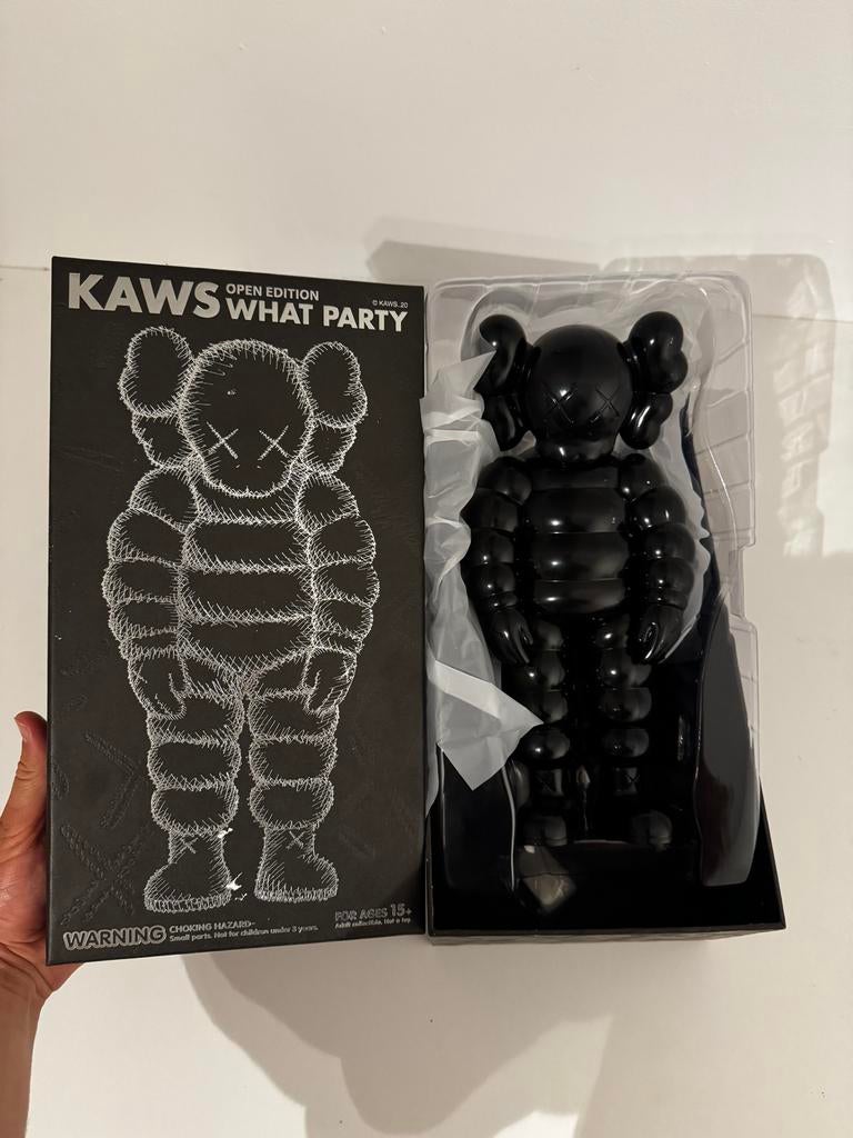 KAWS What Party Black Open Edition Figuur, Ophalen of Verzenden, Zo goed als nieuw