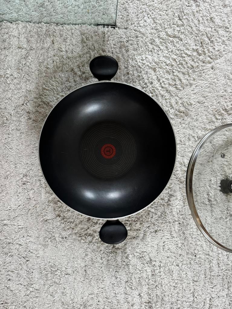 Tefal wokpan, Ophalen, Zo goed als nieuw, Aluminium, Wok