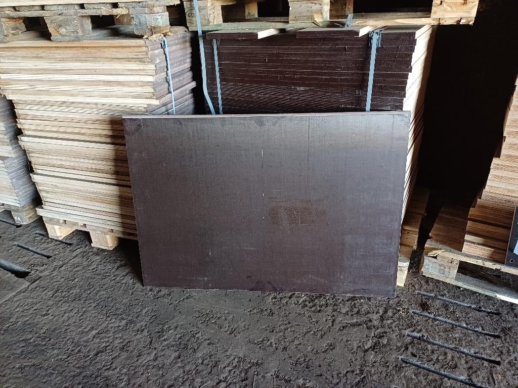 Partij nette betonplex platen 120x82cm 24mm dik!!, Doe-het-zelf en Verbouw, Platen en Panelen, Ophalen, Gebruikt, Betonplex