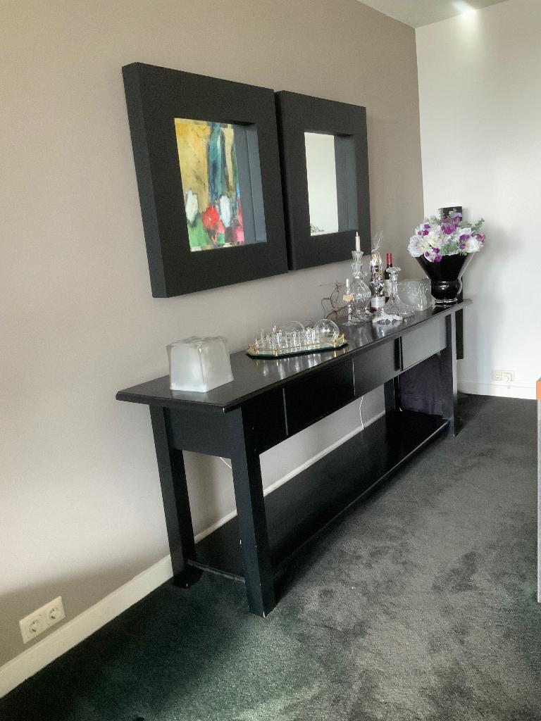 Sidetable, Huis en Inrichting, Tafels | Sidetables, Ophalen, 200 cm of meer, Zo goed als nieuw, Overige vormen