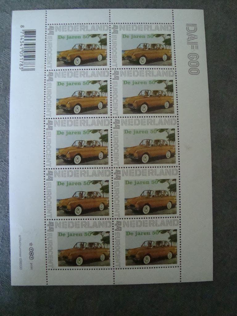 Vel postzegels daf 600, Ophalen of Verzenden, Postfris, Auto's