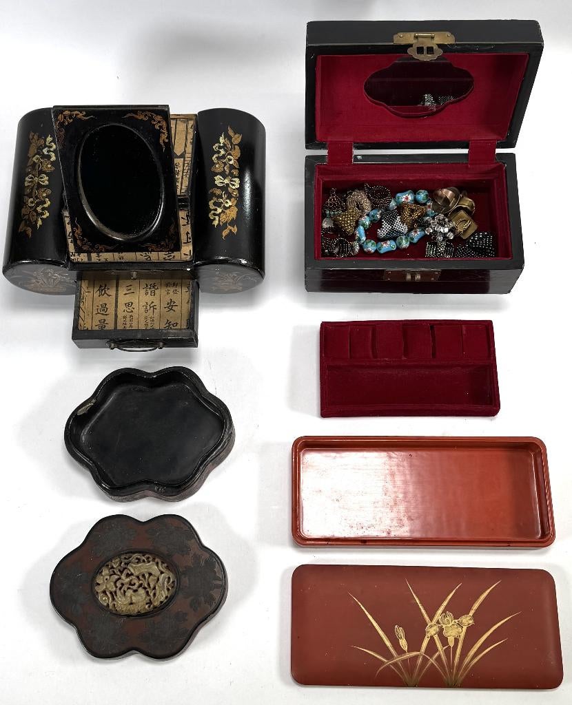 704. Lakwerkdozen - Qing-periode, China, ca. 1900, Ophalen of Verzenden