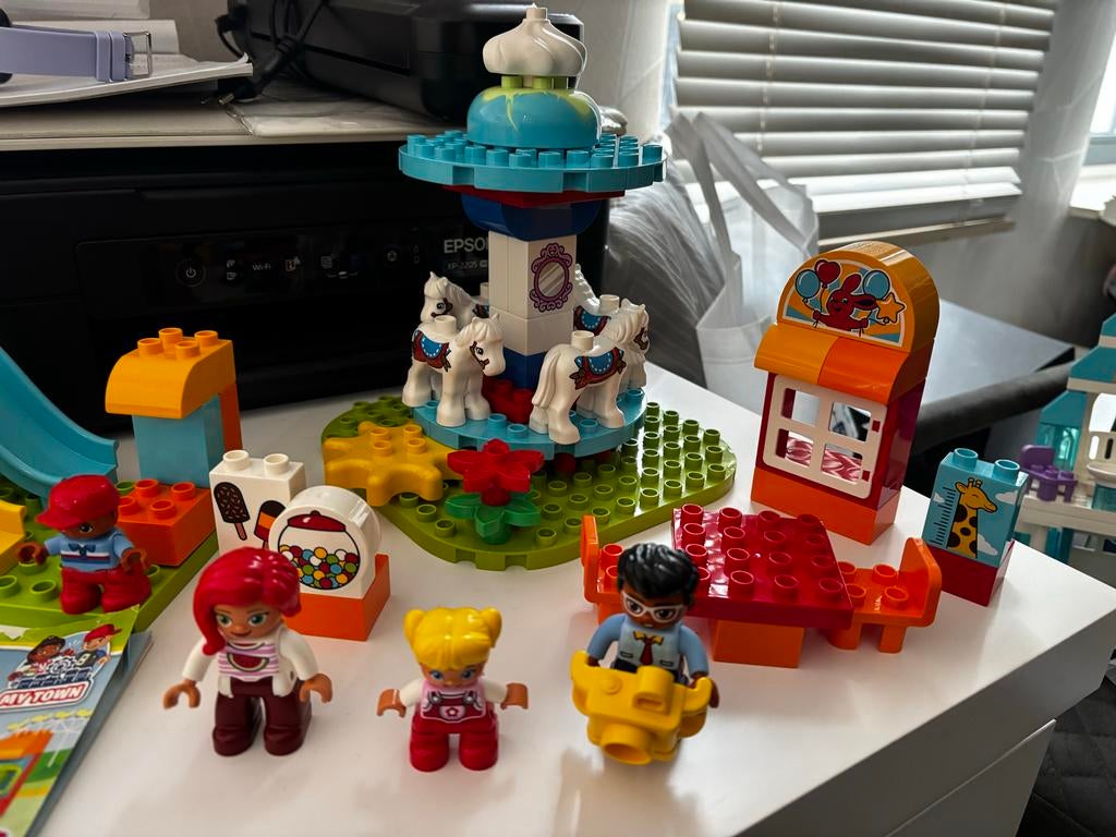 Lego Duplo Kermis Zo Goed Als Nieuw, Ophalen of Verzenden, Zo goed als nieuw, Complete set, Duplo