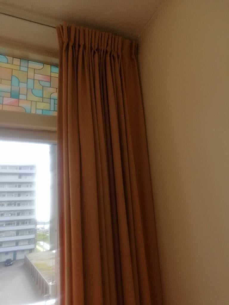 Gordijnen, kleur geel zoals op de 1e en 2e foto, Ophalen of Verzenden, 200 cm of meer