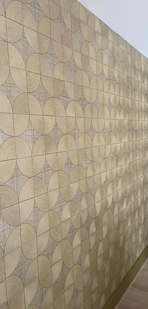 Behang(rol ca 6,5m) Elitis Cordes sensibles, Ophalen of Verzenden, Minder dan 10 m², Bruin, Retro