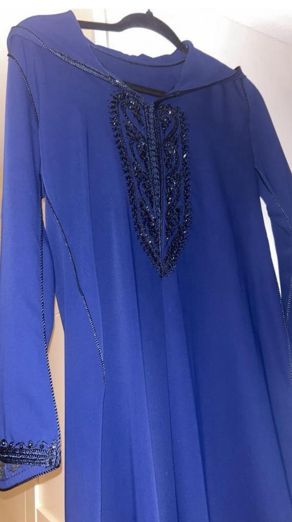 Mooie Koningsblauwe meisjes djelaba leeftijd 14/15 #Eid, Ophalen of Verzenden, Nieuw, Maat 34 (XS) of kleiner, Boven de knie