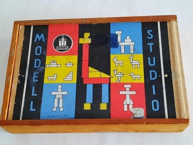 Vintage DDR Houten Bouwdoos - Berbis "Modell Studio", Ophalen