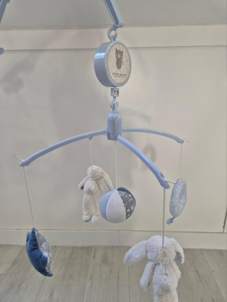 Little Dutch muziekmobiel blauw baby, Kinderen en Baby's, Ophalen of Verzenden, Zo goed als nieuw, Overige typen