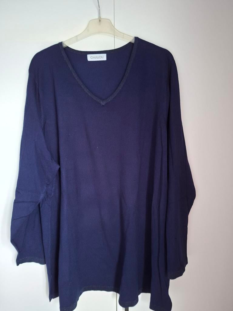 Nieuwe Chalou Trui maat 56, Kleding | Dames, Grote Maten, Blauw, Trui of Vest, Nieuw, Chalou