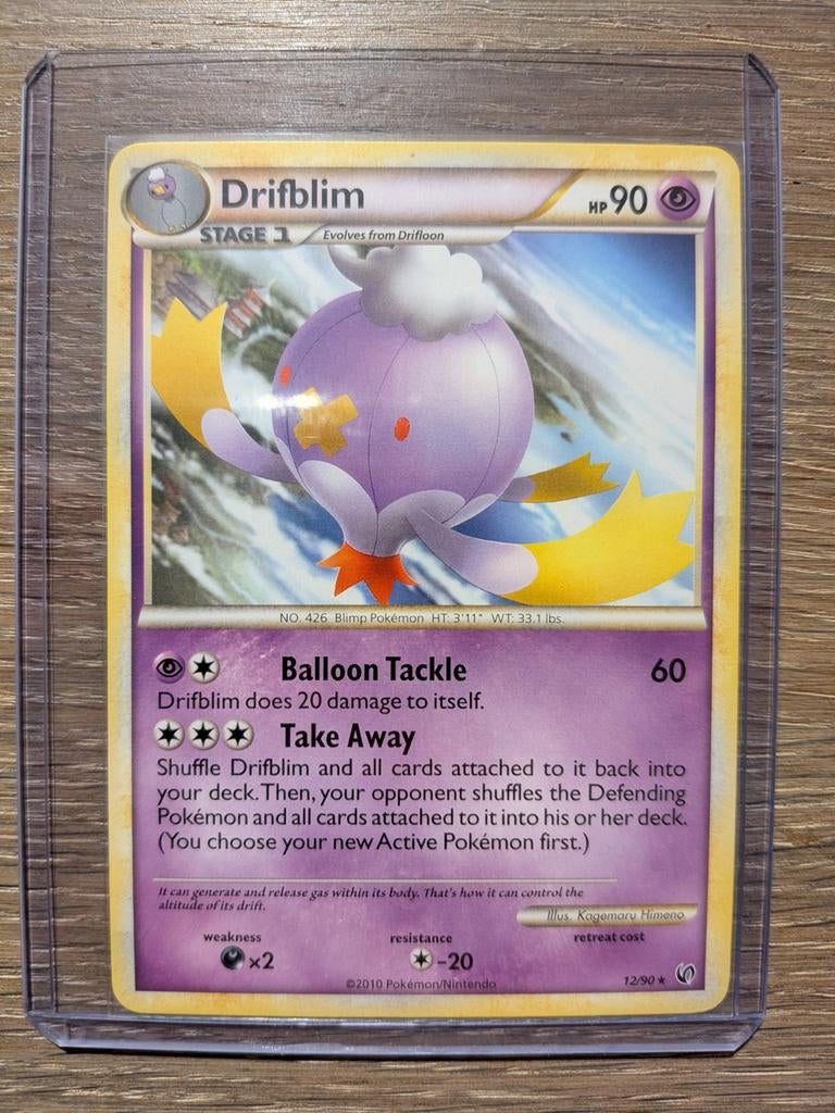 Drifblim uit HGSS Undaunted 12/90, Ophalen of Verzenden, Zo goed als nieuw, Losse kaart