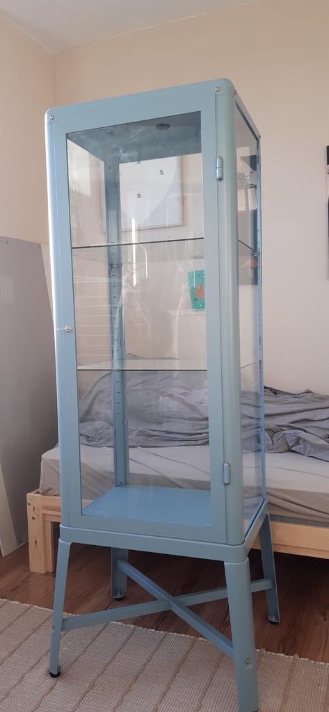 Ikea fabrikor vitrinekast, Ophalen, Gebruikt, 50 tot 100 cm, Metaal