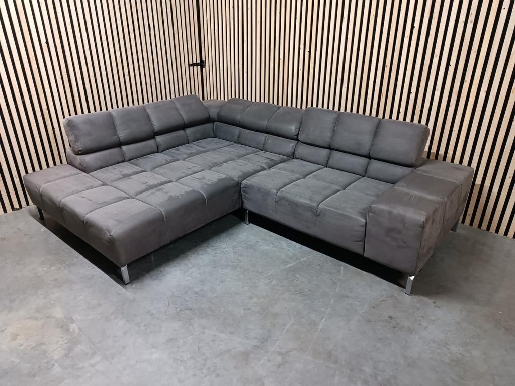 Montel Landscape Hoekbank Grijs - Gratis Bezorging, Ophalen of Verzenden, Zo goed als nieuw, Stof, Landscape