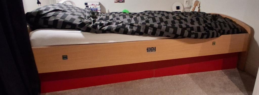 Eenpersoons bed incl matras en lattenbodem, Huis en Inrichting, Ophalen of Verzenden, Gebruikt, Eenpersoons