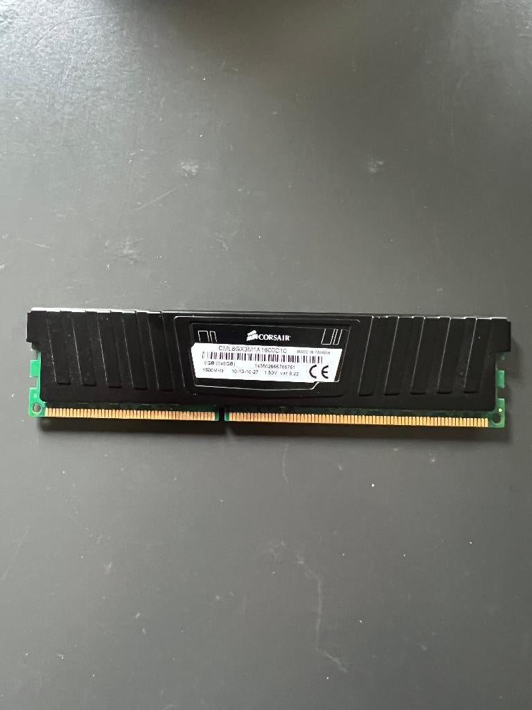 Corsair Vengeance LP 8GB DDR3 1600MHz (1 x 8 GB), Computers en Software, RAM geheugen, 8 GB, DDR3, Ophalen of Verzenden, Zo goed als nieuw
