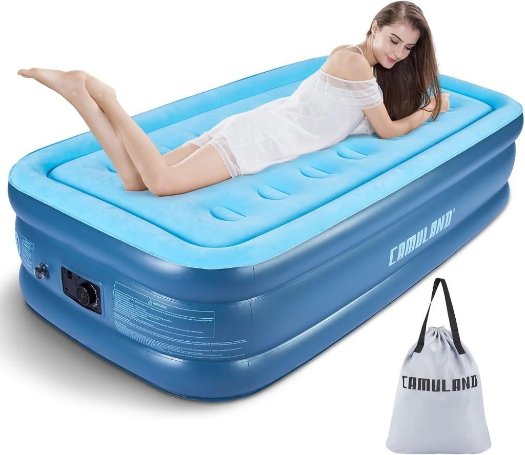 Luchtbed met ingebouwde pomp - 2-persoons, Ophalen of Verzenden, Ingebouwde pomp, Nieuw, 1-persoons