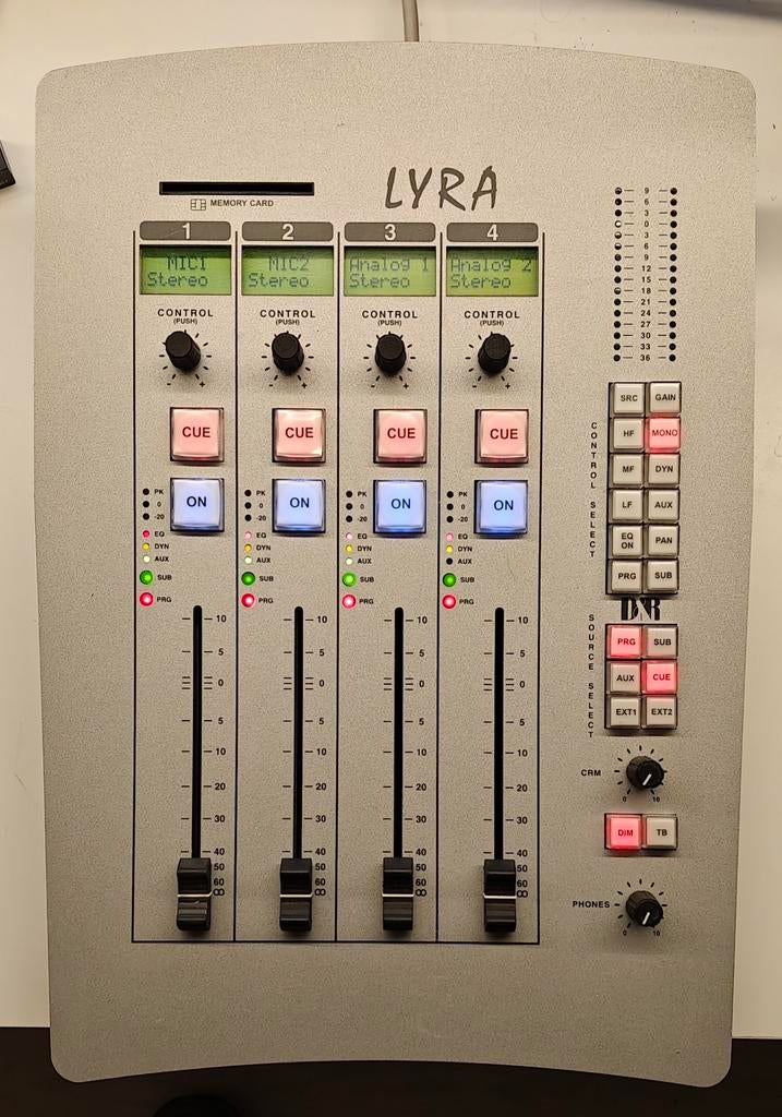 D&R Lyra Digitale Broadcast Mengtafel, Ophalen, Gebruikt, Minder dan 5 kanalen, Microfooningang