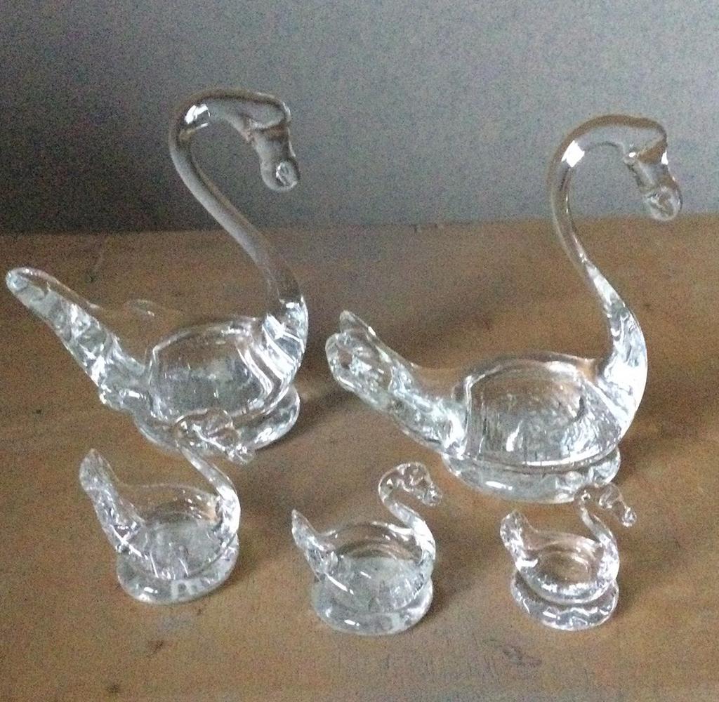Handgemaakte zwanen familie, Antiek en Kunst, Ophalen of Verzenden