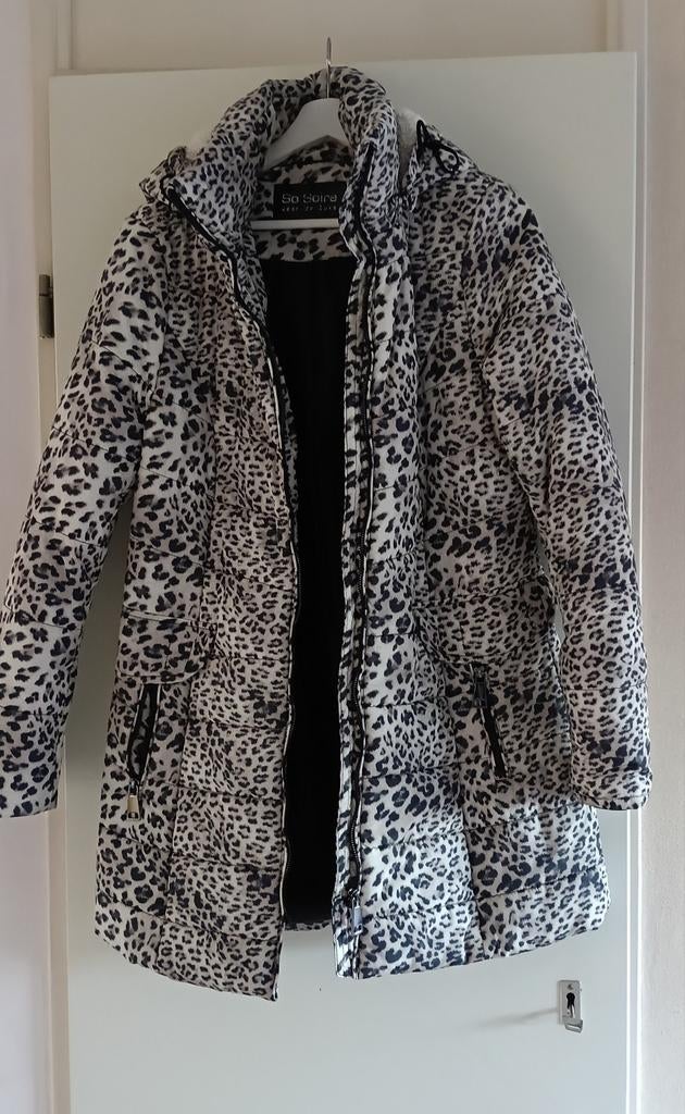 Winterjas panterprint, Ophalen of Verzenden, Zo goed als nieuw, Bruin