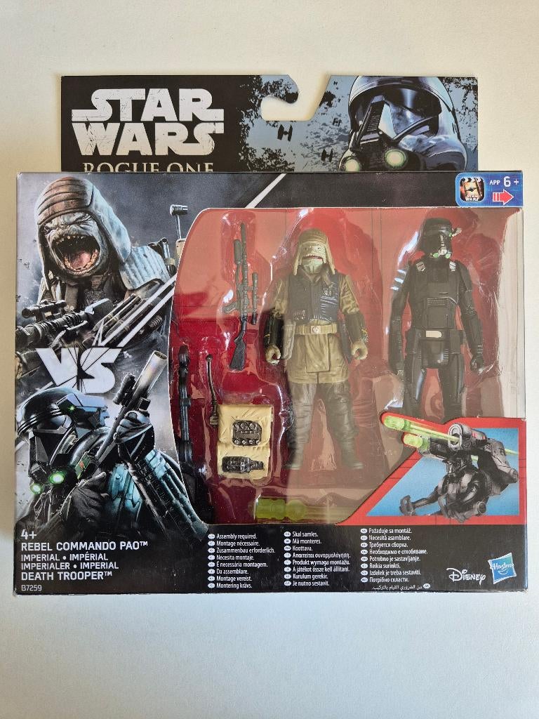 Star Wars Rogue One Rebel Commando Pao Vs. Death Trooper, Ophalen of Verzenden, Nieuw, Actiefiguurtje