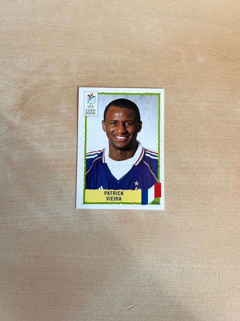 Panini EK2000 Vieira, Hobby en Vrije tijd, Stickers en Plaatjes, Ophalen of Verzenden, Zo goed als nieuw, Sticker