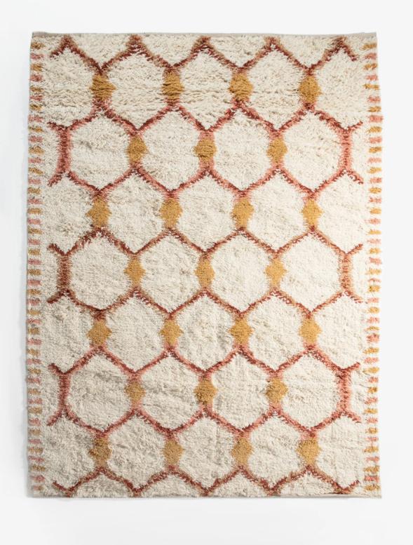 vloerkleed sissy boy, cremekleurig met print, Ophalen, Gebruikt, 150 tot 200 cm, 200 cm of meer