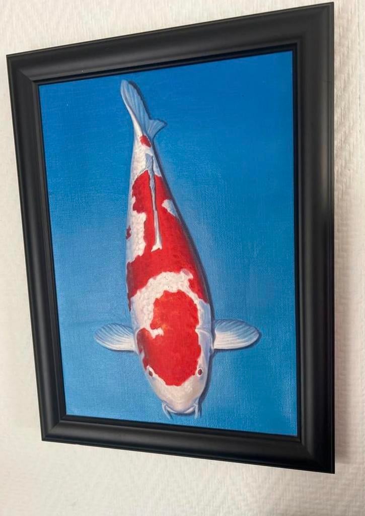 Olieverf schilderijen koi karper, Karper of Koi