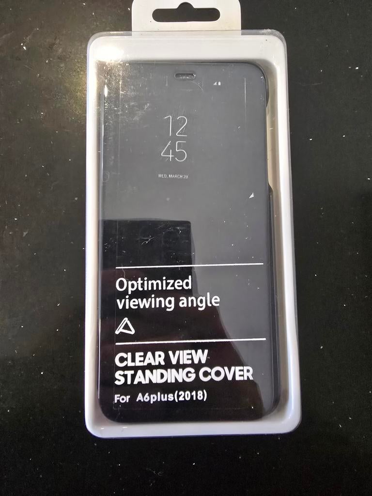 Clear View Standing Cover voor Samsung A6 Plus (2018), Ophalen of Verzenden, Nieuw, Overige modellen, Frontje of Cover