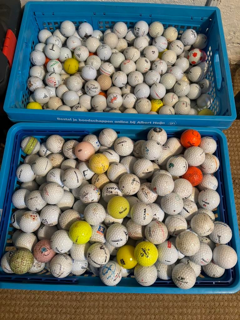 1000 golfballen / ongesorteerd / alle merken / lakeballs, Sport en Fitness, Ophalen of Verzenden, Gebruikt, Bal(len)
