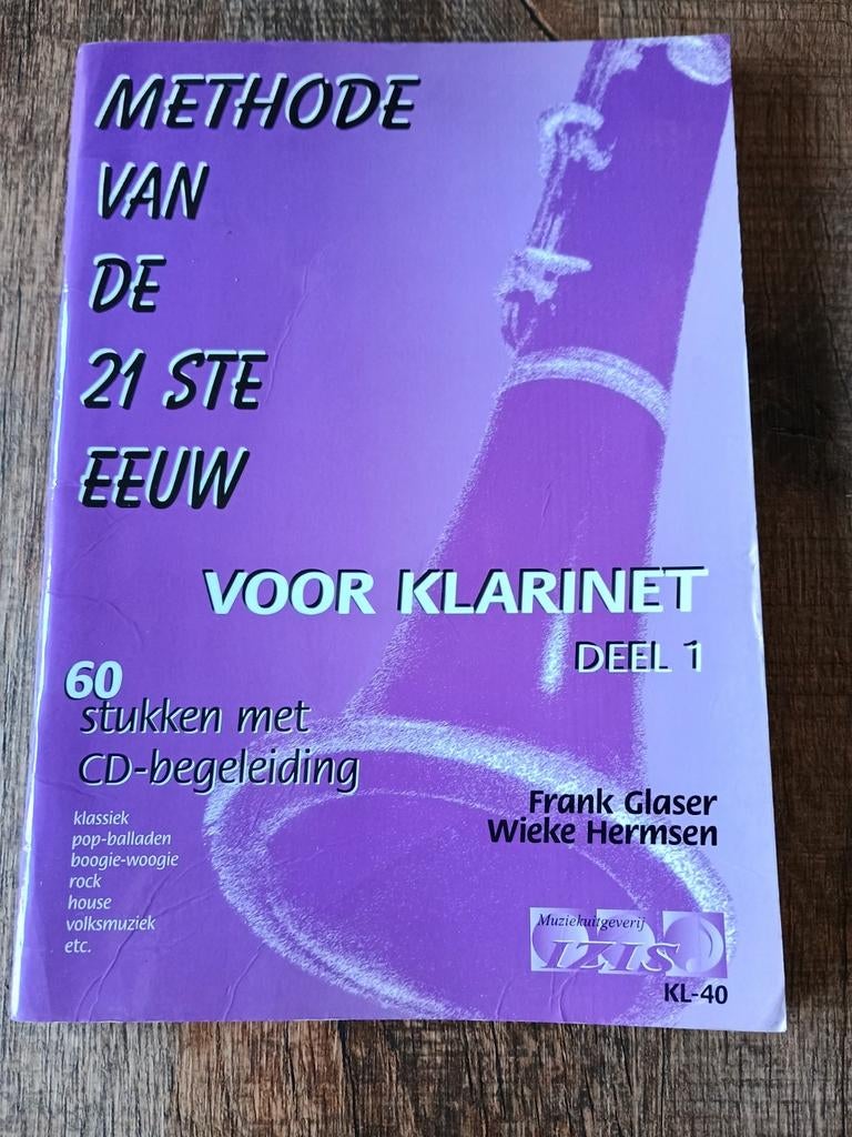Klarinet lesboek Methode van de 21 ste eeuw Deel 1 - incl.CD, Muziek en Instrumenten, Ophalen of Verzenden, Les of Cursus, Overige genres