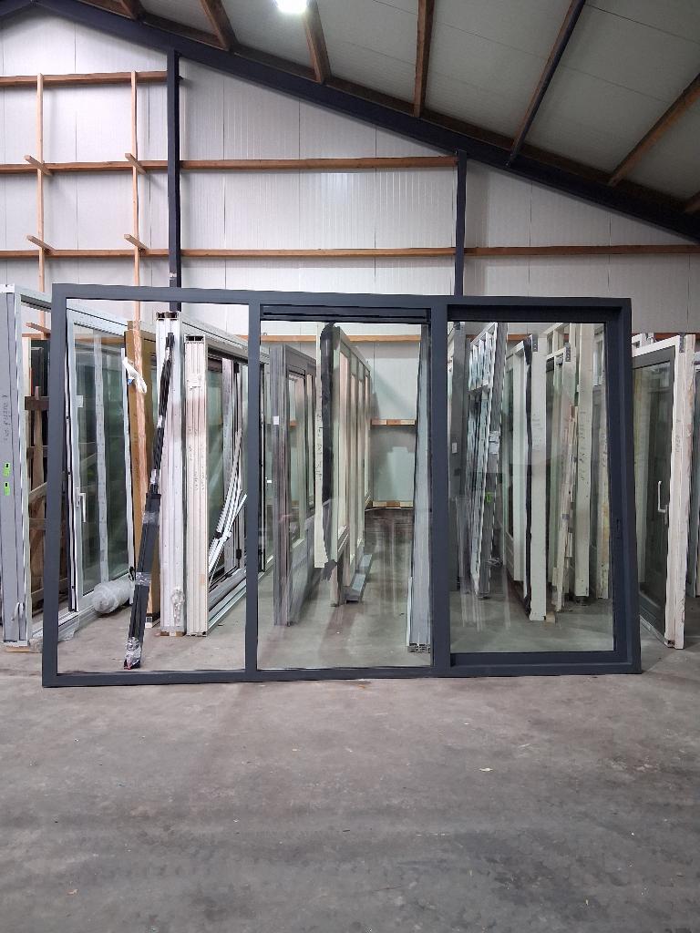 Nieuw aluminium schuifpui Hr++ bezorgen factuur mogelijk, 225 cm of meer, Aluminium, Ophalen of Verzenden, Zo goed als nieuw