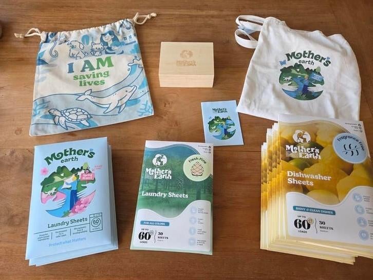 Mother Earth laundry en dishwasher sheets wasmiddel, Ophalen of Verzenden
