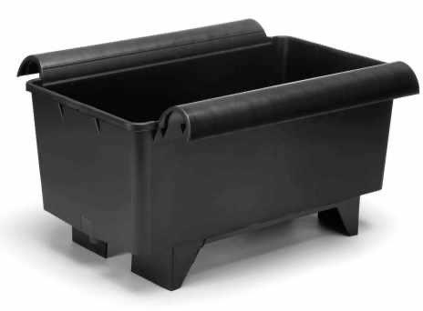 Bato aardbeienbak zwart, Tuin en Terras, Bloembakken en Plantenbakken, Kunststof, Minder dan 30 cm, Minder dan 60 cm, Nieuw