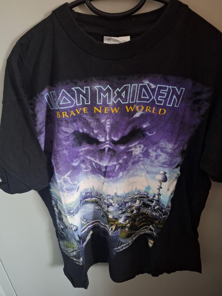 Iron Maiden Brave New World tour T-shirt, Verzenden, Maat 56/58 (XL), Zwart