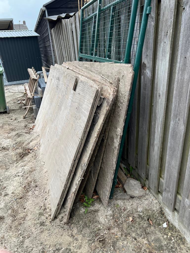 Partij van 9 gebruikte underlayment platen, Ophalen, Gebruikt, Hout, Minder dan 20 mm