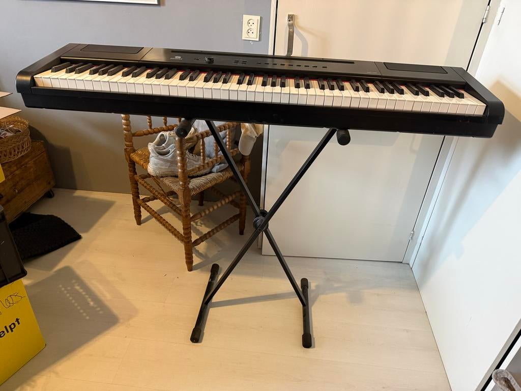 Fazley FSP-500-W Digitale Piano – Complete Set, Muziek en Instrumenten, Piano's, Zo goed als nieuw, Piano, Zwart, Digitaal, Ophalen