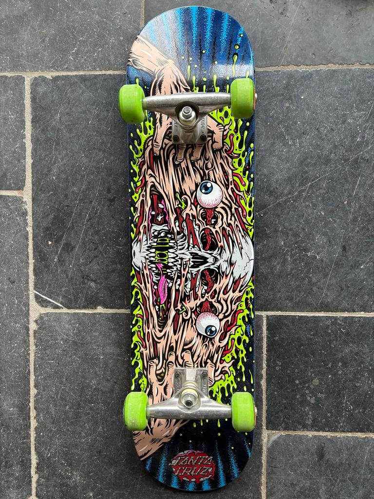 Santa Cruz Skateboard met Bullet Trucks en OJ Wheels, Sport en Fitness, Skateboarden, Ophalen, Zo goed als nieuw, Skateboard