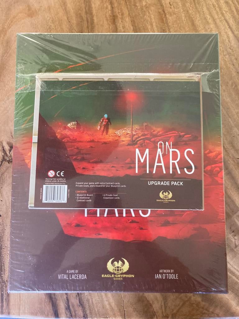 On Mars Kickstarter bordspel incl. Upgrade Pack (ongebruikt), Ophalen of Verzenden, Zo goed als nieuw