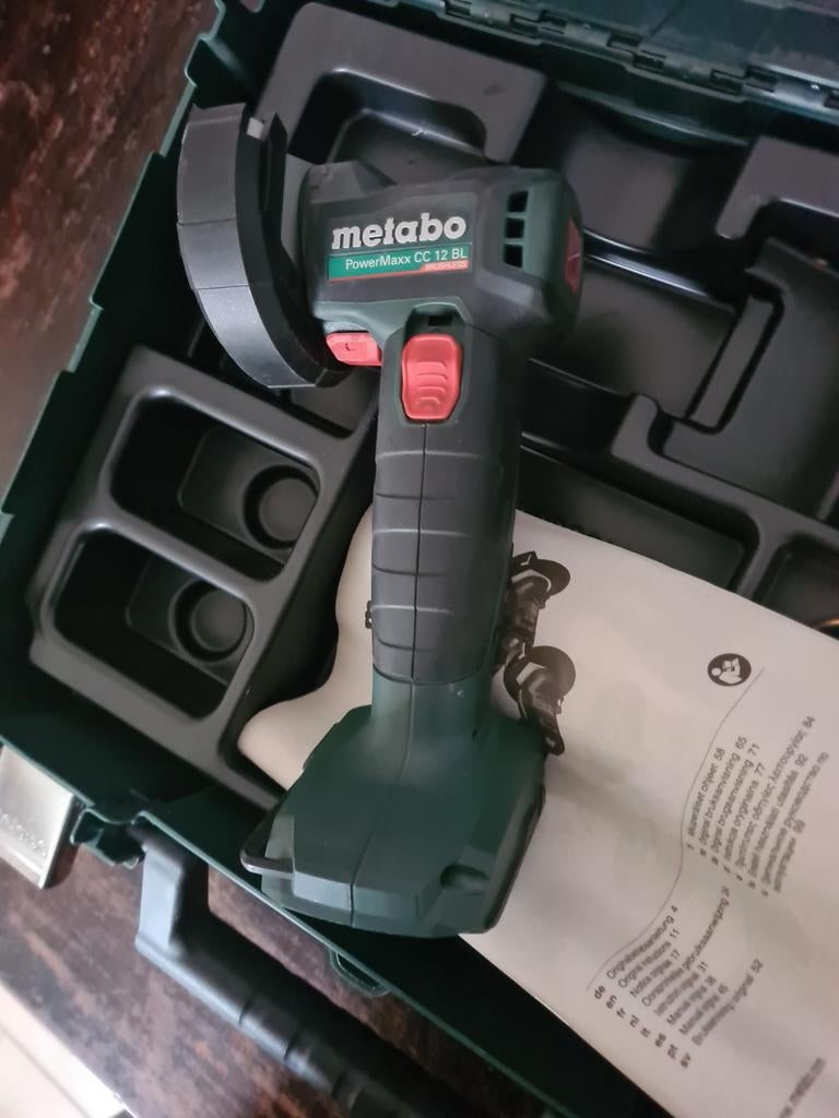 Metabo CC 12 BL. 12v Accu haakse slijper, Doe-het-zelf en Verbouw, Gereedschap | Slijpmachines, Accu haakse slijper, Powermaxx