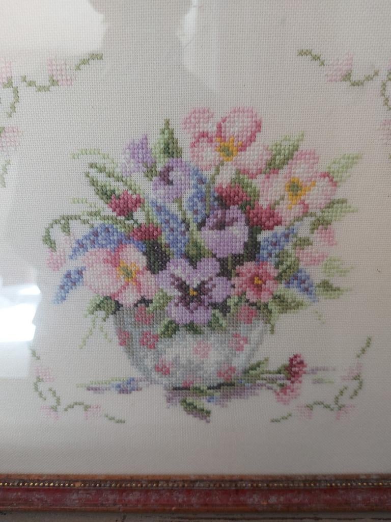 Geborduurd bloemen, Ophalen of Verzenden, Overige typen