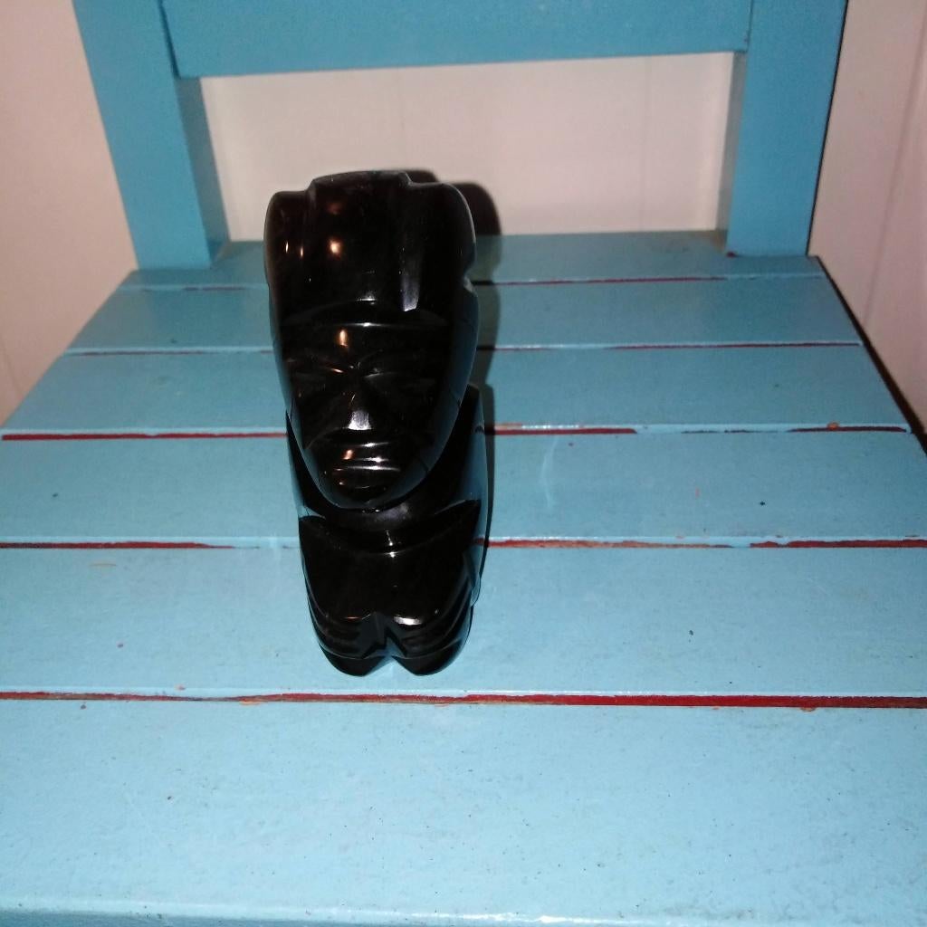 Zwart Maya beeldje, Verzamelen, Ophalen, Gebruikt, Mens