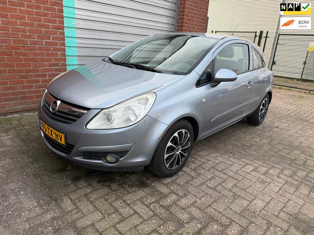 Opel Corsa 1.2-16V Enjoy 3-deurs Airco Bj:2007 NAP!, Voorwielaandrijving, 450 kg, 4 cilinders, 1229 cc