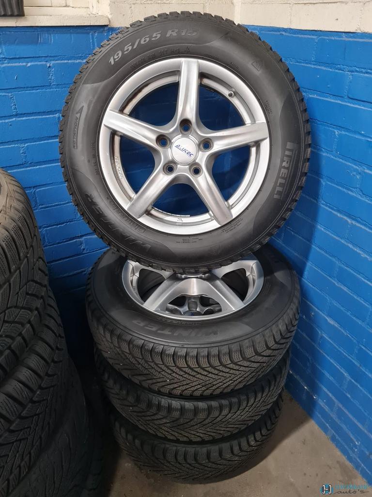 Kia Venga winterset 195 65 15, Auto-onderdelen, Banden en Velgen, Ophalen, Gebruikt, 15 inch, -