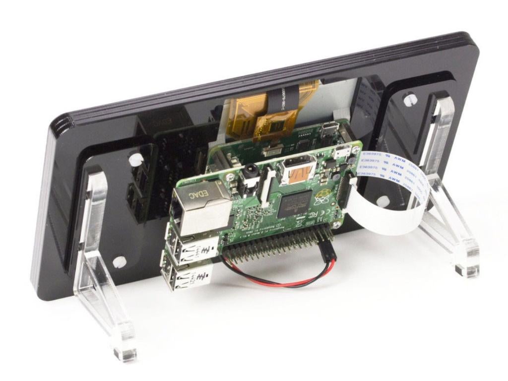 PiBow standaard voor 7 inch originele Raspberry Pi display, Ophalen, Zo goed als nieuw