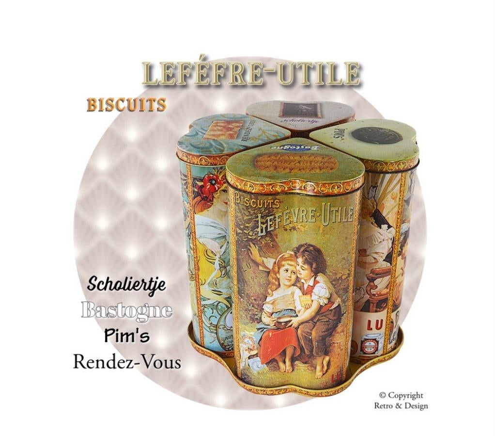 LU Hartvormige koekblikken (VINTAGE), Verzamelen, Ophalen of Verzenden, Huis en Inrichting