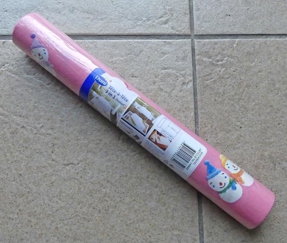 Duni tete-a-tete 3 in 1 kleed placemats Snowman decor, Ophalen of Verzenden, Nieuw