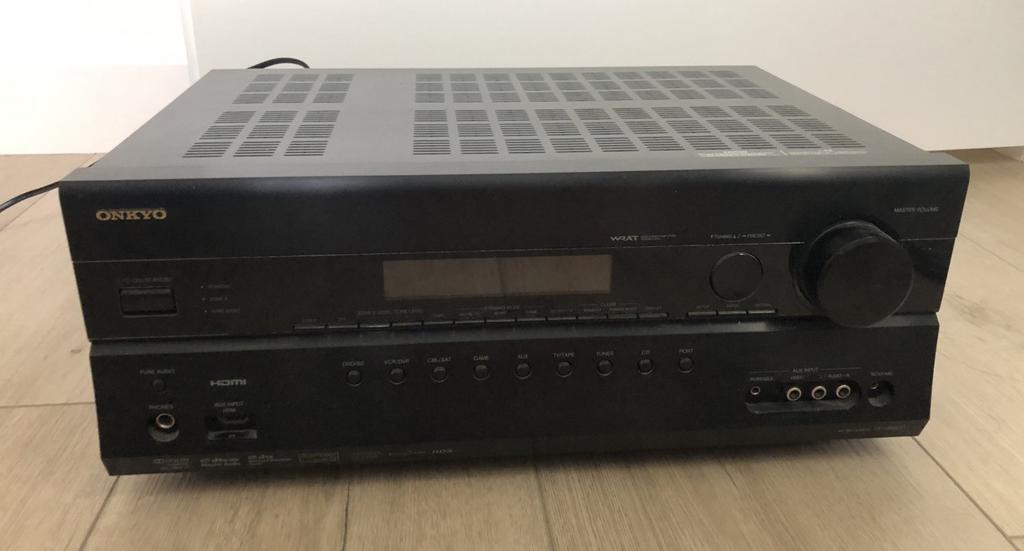 Onkyo TX-SR607 5.1 av receiver, Ophalen, Zo goed als nieuw, 120 watt of meer, Onkyo
