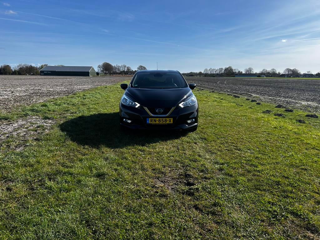 Nissan Micra 0.9 Ig-t 90pk 2018 Zwart, Auto's, Voorwielaandrijving, 898 cc, 40 €/maand, 525 kg