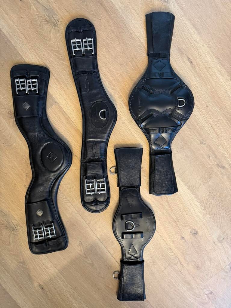 Arno Brandt dressuursingel, leer, 55cm (zwart), Dieren en Toebehoren, Ophalen of Verzenden, Zo goed als nieuw, Dressuur