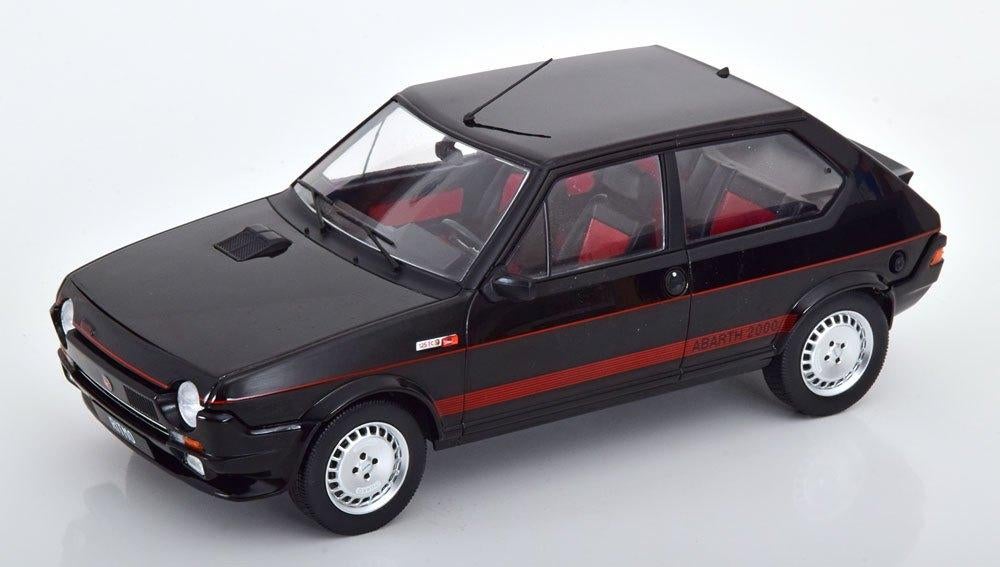 Fiat Ritmo TC 125 Abarth 1980, Zwart, 1/18, MCG, Hobby en Vrije tijd, Modelauto's | 1:18, Overige merken, MCG, Auto, .